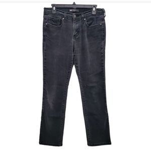 Levi's 505 Women's Black Faded Distressed Denim Straight Leg Jeans Size 8M 29